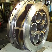 Fabricated and machined valve body